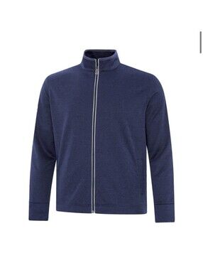 Callaway Weather Series Waffle Full Zip Thermal Jacket Blueprint Heather Large